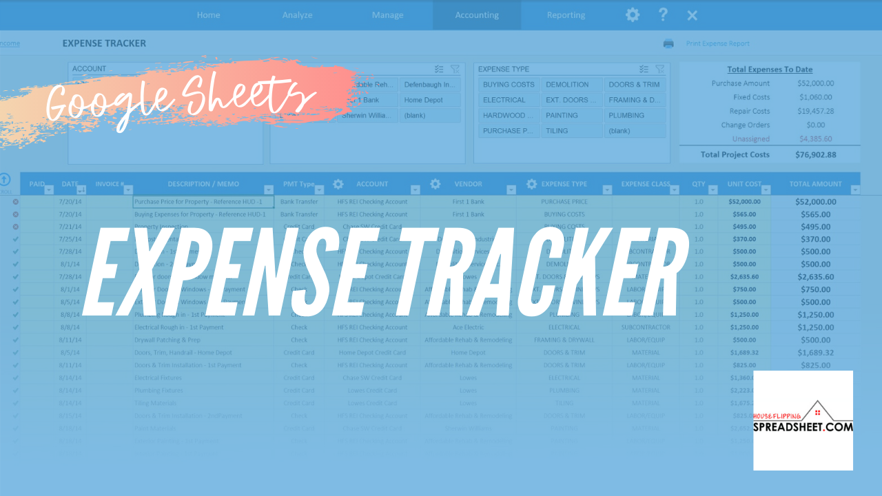 Expense Tracker for Google Sheets
